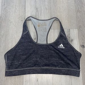Grey Adidas Techfit Sports Bra